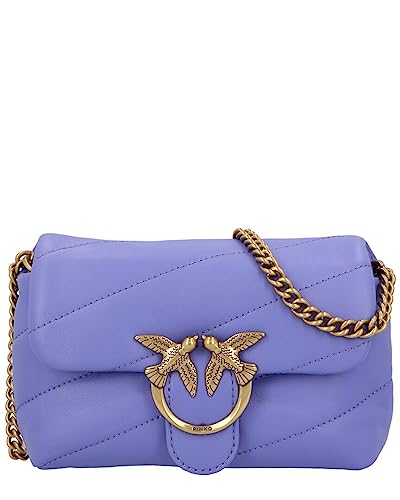Pinko Love Baby Puff C Sheep Nappa, Borsa Donna, W25Q_Blu di...