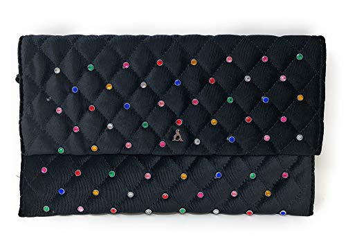 PASHBAG BY L'ATELIER DU SAC BORSA VELLUTO DONNA LUCILLE NERO