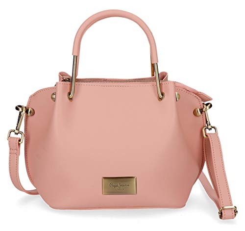 Pepe Jeans Angelica Borsa Rosa 32x36x8 cms finta pelle
