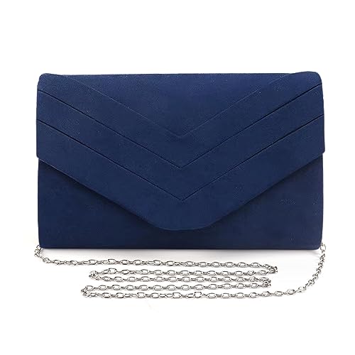 Sozakka Pochette da Donna Elegante Blu, Borse da Sera Cerimonia Donna...