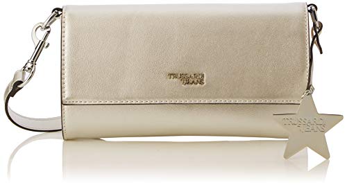 Trussardi Jeans T-Easy Clutch Charm Star Logo, Pochette da Giorno...