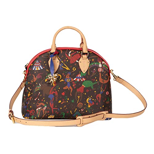 piero guidi BORSA DONNA SATCHEL BAULETTO GLORIA MAGIC CIRCUS MARRONE...