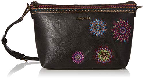 Desigual Astoria Catania, Borsa a Tracolla Donna, Nero, Taglia Unica