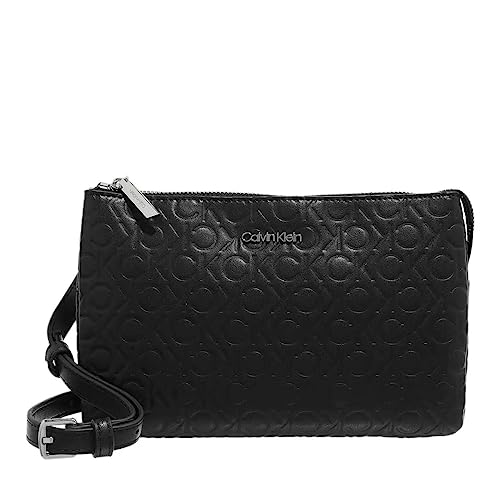 Calvin Klein CK Must Double Crossbody Embossed CK Black