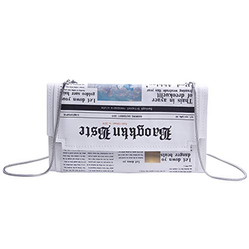 Naudamp Donne Novità Giornale Borsa da sera Frizione Borsa a tracolla...