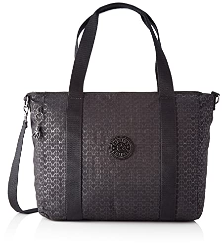 Kipling Deny Bagagli - Borsa a tracolla Donna, Nero (Emb firma),...