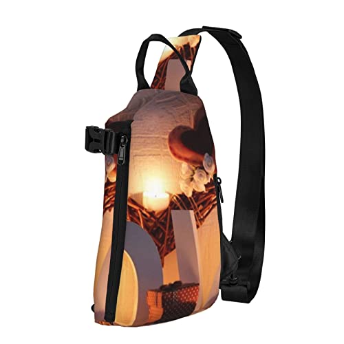 Palle di Natale Stampa Crossbody Zaino Piccolo Crossbody Sling Zaino...
