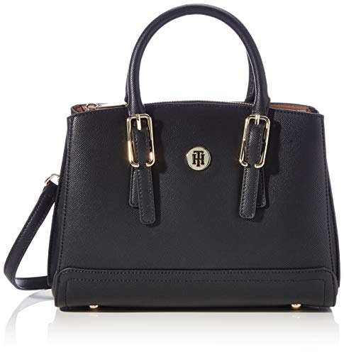 Tommy Hilfiger Honey Satchel, Borse Donna, Nero, One Size