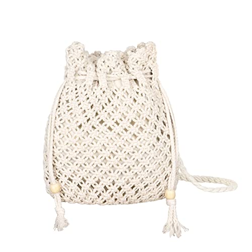 Jeesblsy Borsa a Tracolla di Tessitura Fatta a Mano Pura, Borsa a Mano...