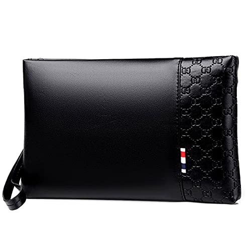 A-QMZL pochette Borsello Uomo a Mano da Polso Il Nuovo Borsa Pelle...