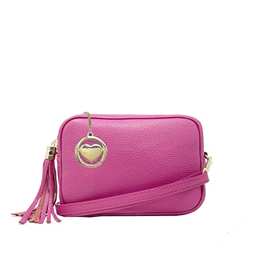 Tracollina Borsa Donna in Pelle Italiana Trama Dollaro Borsetta a...