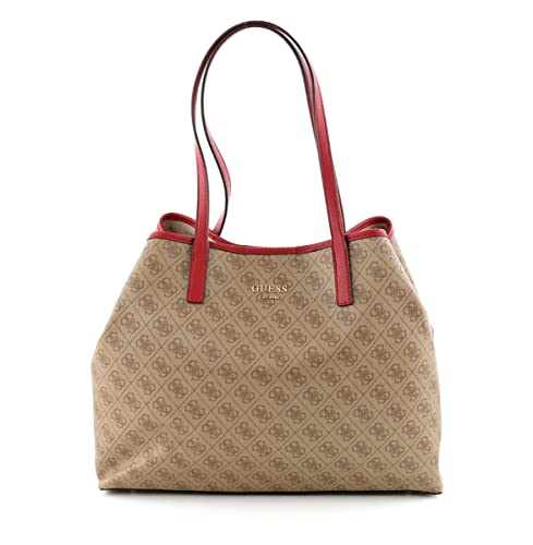 Guess Vikky Large Tote, Borsa Donna, Brown, Unica