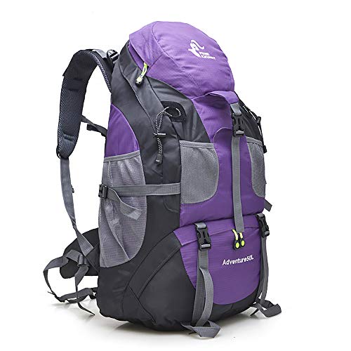 Zaino da Trekking Leggero Resistente all'acqua da 50L, Borsa da...