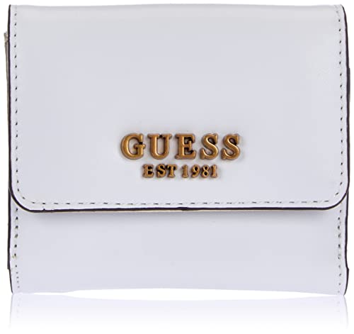 GUESS Laurel Slg Card & Coin Purse, Borsa Donna, Bianca, Taglia Unica