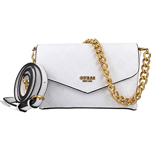 Guess Zanelle Mini Crossbody Flap White Logo