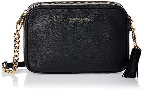 Michael Kors Crossbody, Borsa a Tracolla Donna, Nero (Black), 5x15x20...