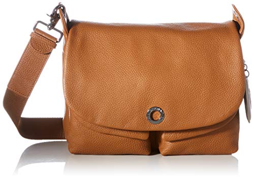 Mandarina Duck Mellow Leather, Borsa a Tracolla Donna, Marrone (Indian Tan), 28x27.5x12 (L x H x W)