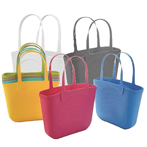 Borsa in plastica Rigida Busta con 2 Manici per Spesa Shopping da...