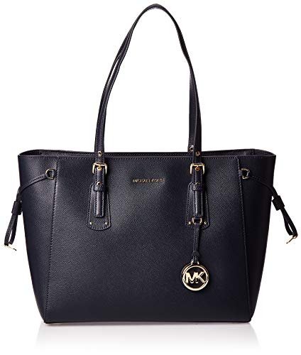 Michael Kors Voyager, Borsa a Mano Donna, Blu, 15x35x26 Centimeters (B...