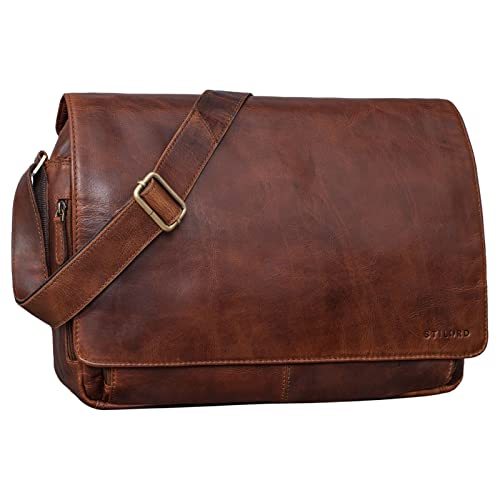 STILORD 'Tom' Borsa a tracolla in pelle da uomo donna Vintage Cartella...