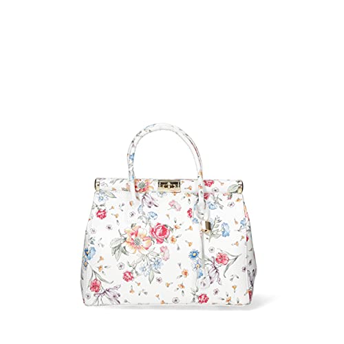Chicca Tutto Moda CTM Borsa Bauletto da Donna Elegante con Manici e...