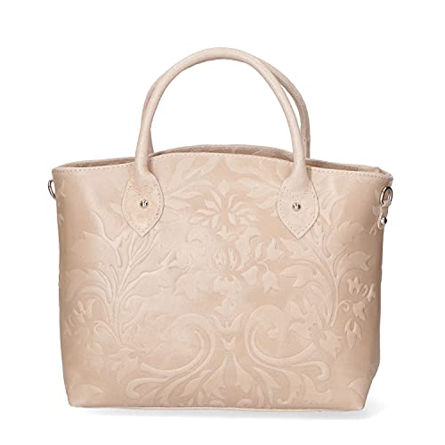 Chicca Borse Borsa tote donna borsa a mano in pelle camoscio stampato...