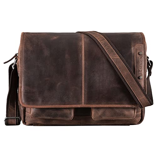 STILORD 'Curtis' Borsa Messenger in Pelle Professionale Cartella...