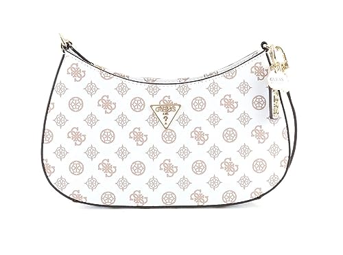 GUESS Noelle Girlfriend Satchel White Logo