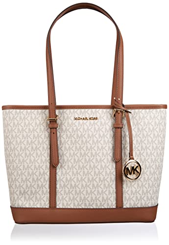 Michael Kors Jet Set Travel Signature Small Top Zip Shoulder Tote -...