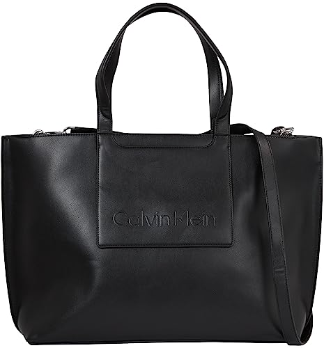 Calvin Klein Set Shopper Large, Borse Donna, CK Nero, One Size