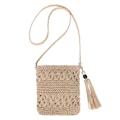 Aucuu Borsa Paglia, Borsa a Tracolla in Paglia, Borse di Paglia Donna,...