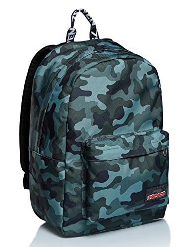 Seven ISchoolPack Seven, Crew, Verde, con Power Bank integrato! Scuola...
