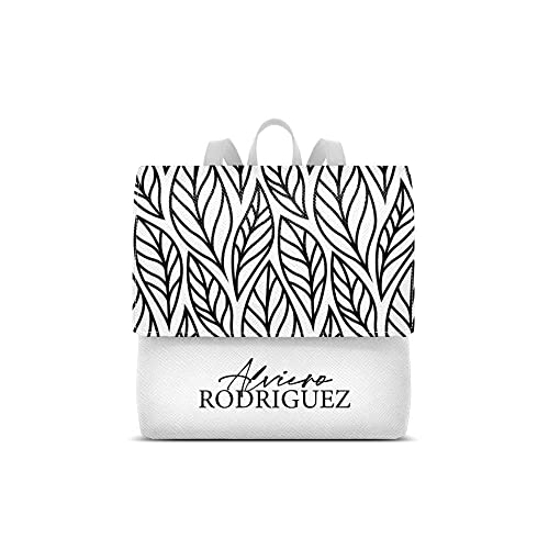 Alviero Rodriguez Zainetto Lux Bianco Hola Blanca Pattern Zaino donna...