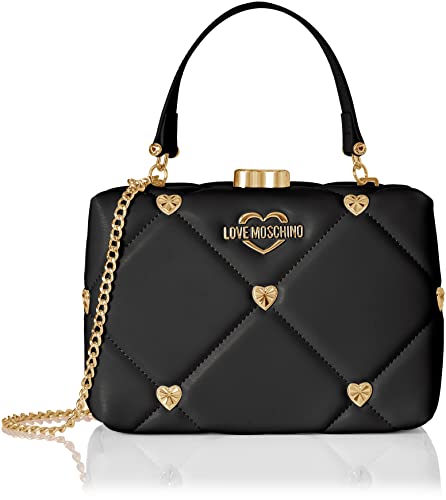 Love Moschino JC4087PP1GLZ0, Borsa a Mano, Donna, Nero, Taglia unica