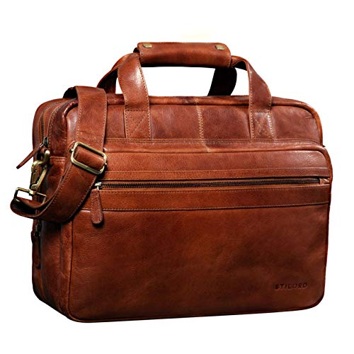 STILORD 'Adventure' Borsa da Lavoro in Pelle Uomo Donna Borsa per il...