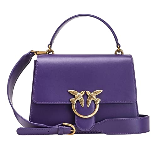 Pinko Love One Top Handle Classic LI, Borsa Donna, J11Q_Viola...