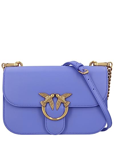 Pinko Love Bell Classic Vitello Seta, Borsa Donna, W25Q_Blu di...