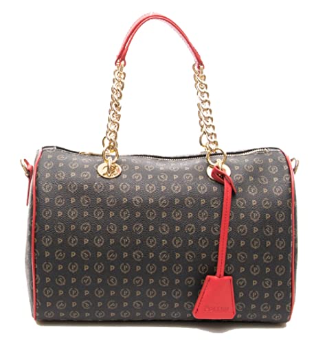 Pollini TE8411PP021100B Bauletto Donna Sintetico NERO/ROSSO NERO/ROSSO...