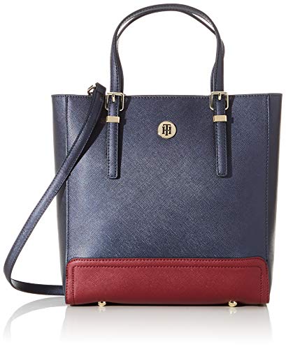 Tommy Hilfiger Honey Med Workbag CB, Borse Donna, Blu (Tommy Navy...