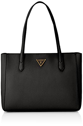Guess Downtown Chic TURNLOCK Tote, Borsa Donna, Black, Taglia Unica