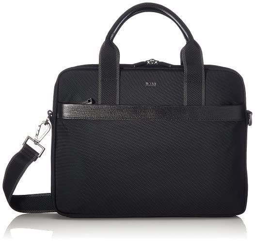 BOSS First Class_S d Slim - Borsa da uomo per business Black1, OneSI