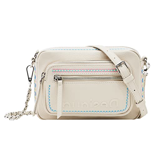 Desigual, BAG_RAVEN_CAMBRIDGE MINI 1001 RAW Donna, bianco