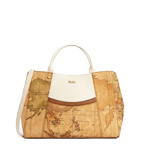 Alviero Martini Prima Classe Borsa a Mano con Tracolla Geo -Avorio