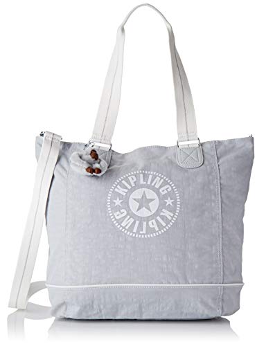 Kipling Shopper C - Borse Tote Donna, Grigio (Active Grey Bl)