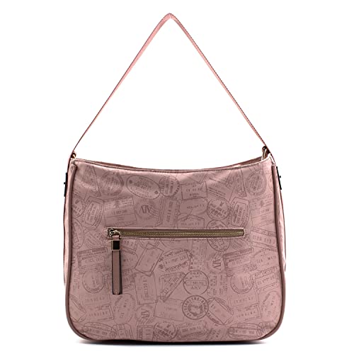 Borsa a Spalla Grande ALV - by Alviero Martini - Shoulder Bag (ROSA)