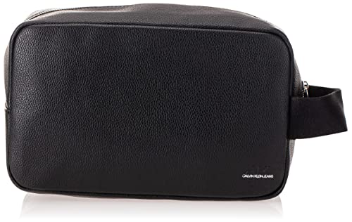 Calvin Klein Micro Pebble Washbag, Altro SLG Uomo, Nero, Medium