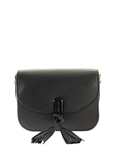 FURLA borsa a tracolla in pelle da donna colore nero