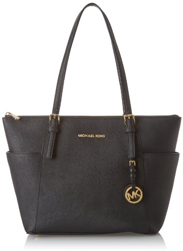Michael Kors 30F2Gttt8L-001 Jet Set Item Ew Tote Black Donna Borse...