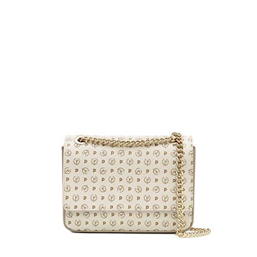 Pollini BORSA HERITAGE PVC NERO +VIT.AVORIO TE8413PP03Q1100C 16X24X6