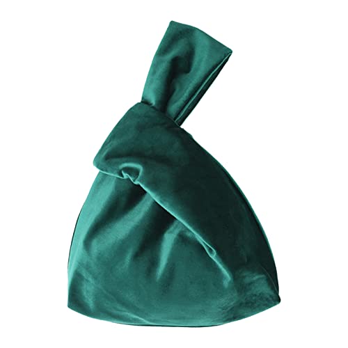 Muka Borsa da polso con nodo in velluto, Borsa con nodo di lusso in...